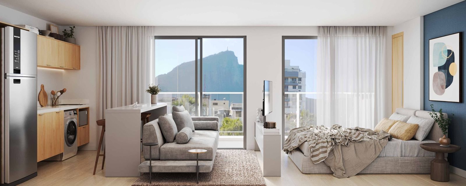 Furnished apartment at Be.in.Rio Barão da Torre