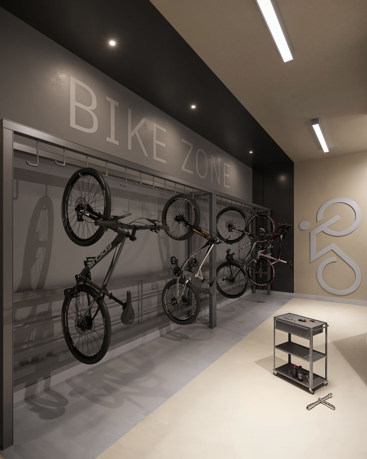 Bike storage at Be.in.Rio Pompeu Loureiro 110