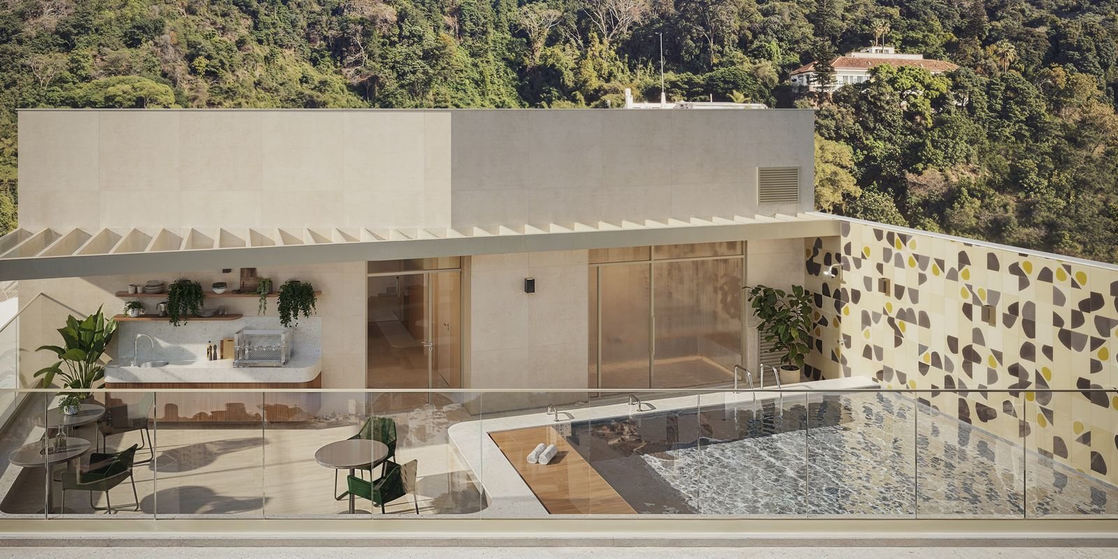 Rooftop pool at Be.in.Rio Pompeu Loureiro 110