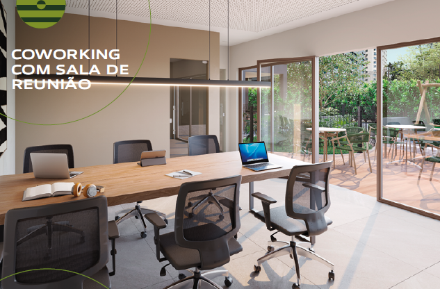 Coworking com sala de reunião do Connect Square