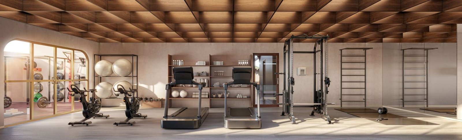 Gym at the Gaví Rooftop Wellness