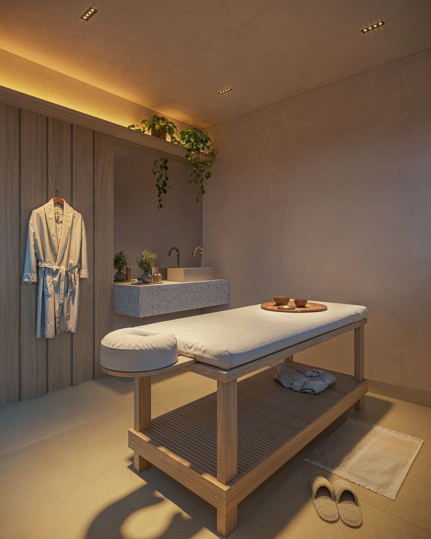 Zen massage space at Guima Botafogo