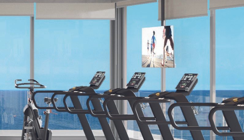 IPA Studios Design gym with ocean view