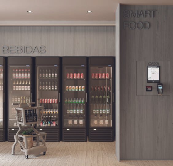 Smart Food, minimercado automatizado do IPA Studios Design