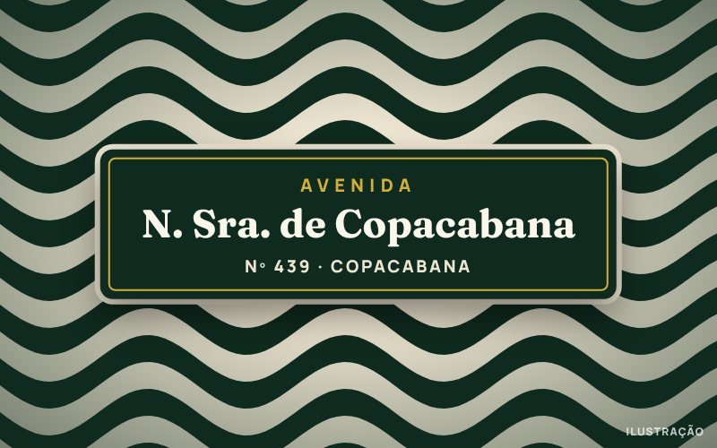 Ilustración de la Avenida Nossa Senhora de Copacabana
