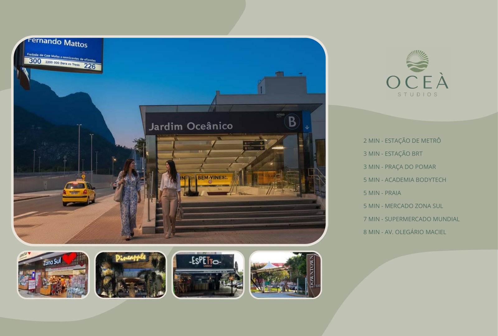 Estación Jardim Oceânico del metro, Barra da Tijuca