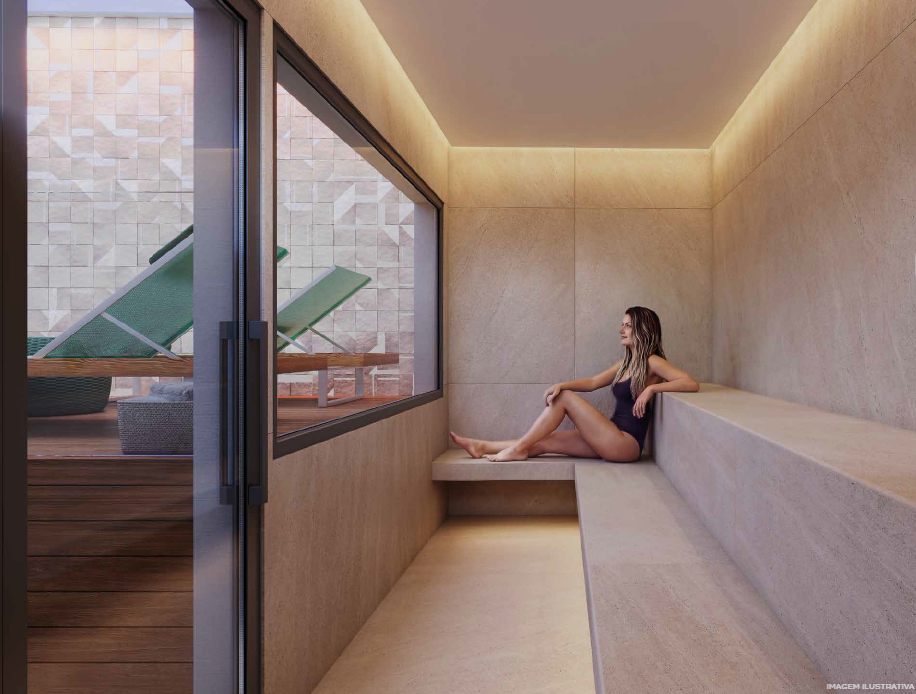 Sauna do Stay 360 Leblon