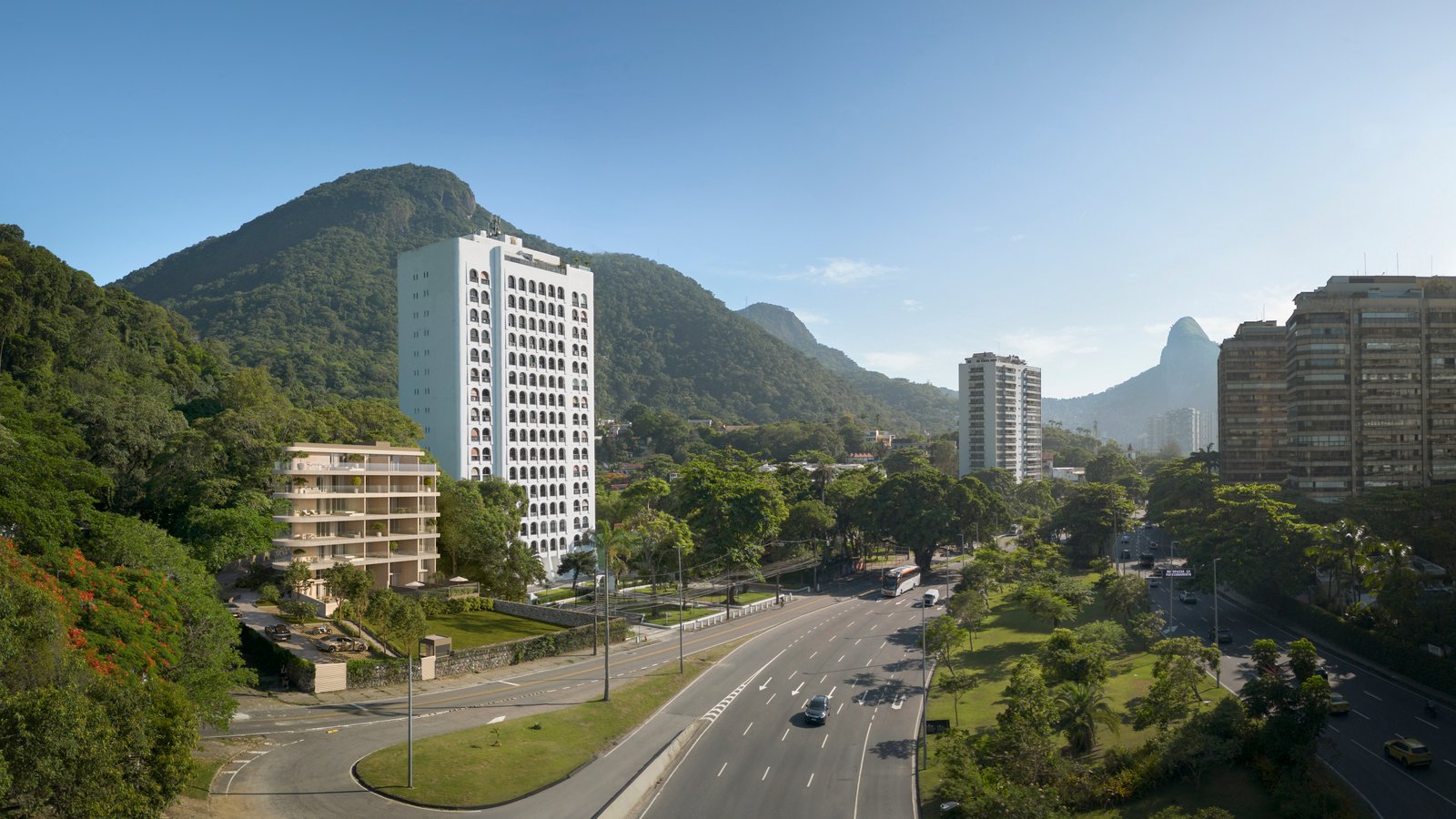Aerial view of Vista Joá in São Conrado